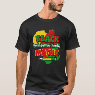 Schwarze Erzieherin Magie Schwarze Geschichte Mon T-Shirt