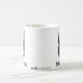 Schwarze Evil “e” – Klassischer Kaffeebecher Kaffeetasse (Mittel)