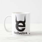 Schwarze Evil “e” – Klassischer Kaffeebecher Kaffeetasse (Links)