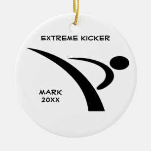 Schwarze extreme Kicker-Verzierung Keramik Ornament