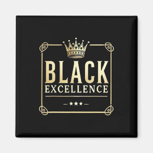 Schwarze Exzellenz Goldkrone als Geschenk Schwarze Magnet
