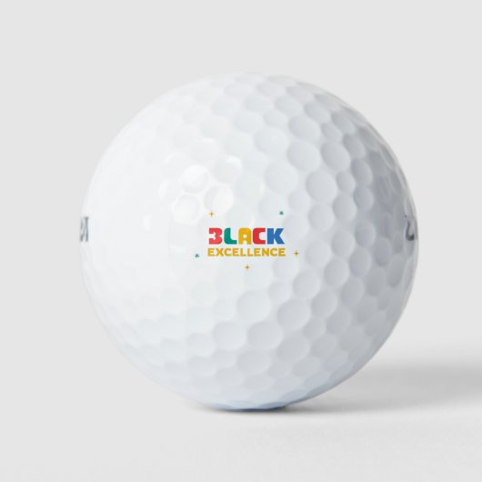 Schwarze Exzellenz Golfball (Vorderseite)