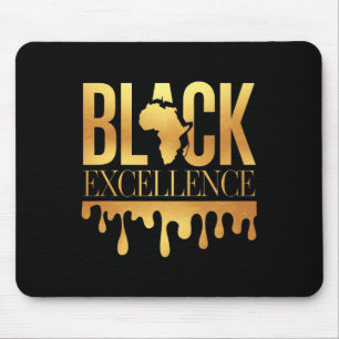 Schwarze Exzellenz Schwarze Geschichte Monat Afro Mousepad