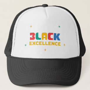 Schwarze Exzellenz Truckerkappe