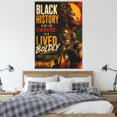Schwarze Exzellenz Zitat 2. Leinwanddruck (Insitu (Schlafzimmer))