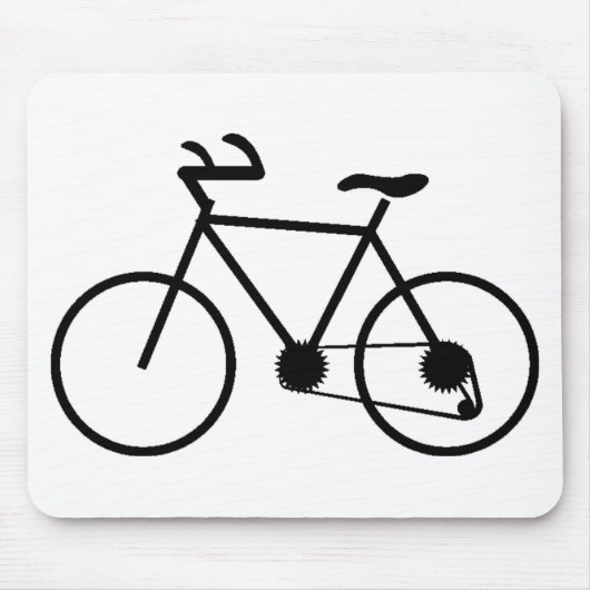 Schwarze Fahrrad-Mausunterlage kundenspezifisch Mousepad (Vorne)