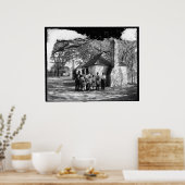 Schwarze Familie bei der Hermitage, Savannah, Ga. Poster (Küche)