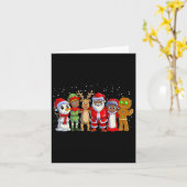 Schwarze Familie Weihnachten Afro Afrikanischer We Karte (Gelbe Blume)