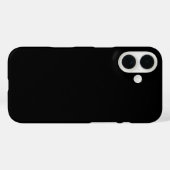 Schwarze Farbe Case-Mate iPhone Hülle (Rückseite (Horizontal))
