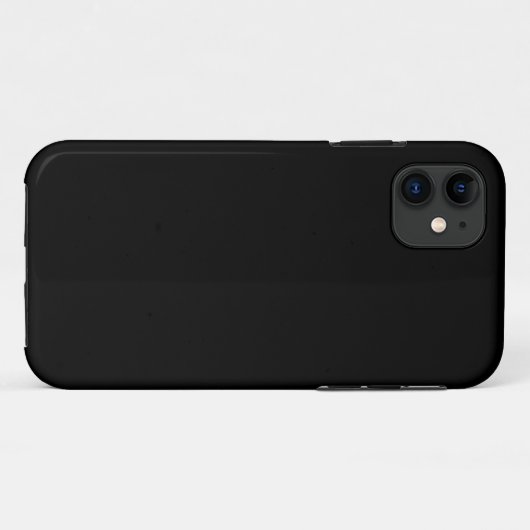 Schwarze Farbe Case-Mate iPhone Hülle (Rückseite (Horizontal))