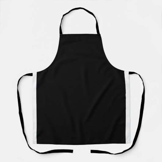 Schwarze Farbe | Classic | elegant | Trendy Schürze (Vorderseite)