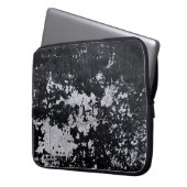 Schwarze Farbe in Chip Laptopschutzhülle (Vorderseite Links)