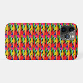 Schwarze Farbe mit Kunstdesign in der Mitte Case-Mate iPhone Hülle (Rückseite (Horizontal))