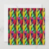 Schwarze Farbe mit Kunstdesign in der Mitte Karte (Vorderseite)