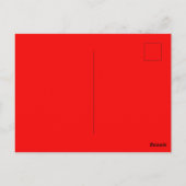 Schwarze Farbe mit Kunstdesign in der Mitte Postkarte (Rückseite)