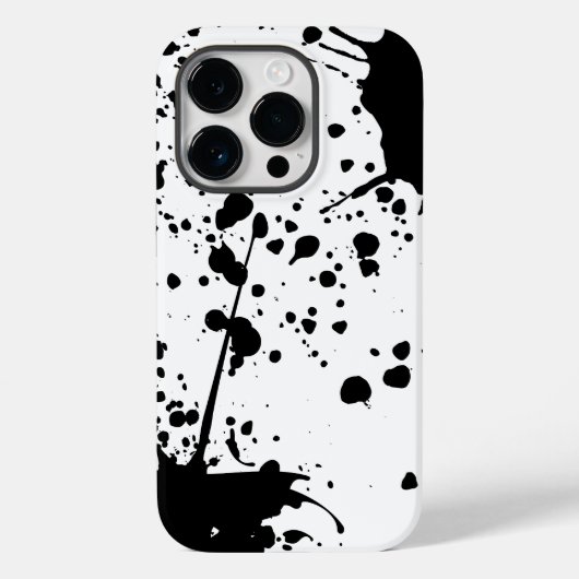 Schwarze Farbe Spill Case-Mate iPhone Hülle (Rückseite)