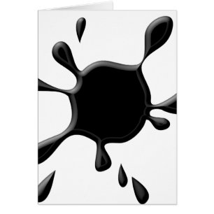 Schwarze Farbe Splodge