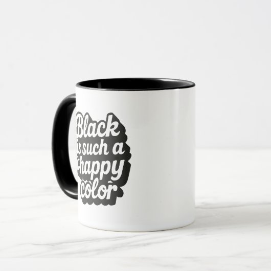 Schwarze Farbe Tasse (Vorderseite Links)