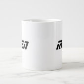 Schwarze Farbmänner Name Jumbo-Sondercup Jumbo-Tasse (Vorderseite)