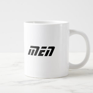 Schwarze Farbmänner Name Jumbo-Sondercup Jumbo-Tasse