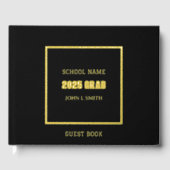 Schwarze Farbschule Grad mit Namen Gästebuch (Vorderseite)