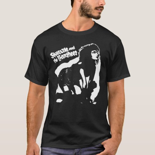 Schwarze Farbsiouxsie-Mitglieder und die Banshekun T-Shirt (Vorderseite)