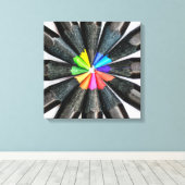 Schwarze Farbstifte Leinwanddruck (Insitu (Holzboden))