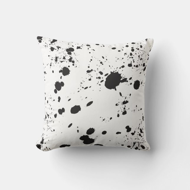 Schwarze Farbtöne Kissen (Vorderseite)