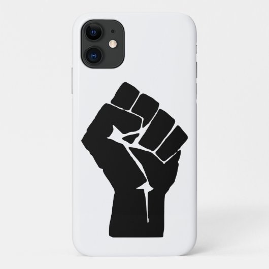 Schwarze Faust ausgelöst - Widerstand Case-Mate iPhone Hülle (Rückseite)