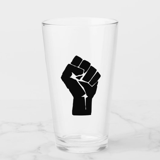 Schwarze Faust ausgelöst - Widerstand Glas (Vorderseite)