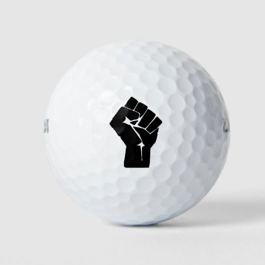 Schwarze Faust ausgelöst - Widerstand Golfball (Vorderseite)
