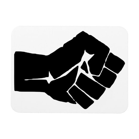 Schwarze Faust ausgelöst - Widerstand Magnet (Horizontal)
