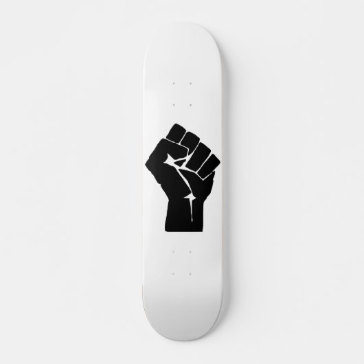 Schwarze Faust ausgelöst - Widerstand Skateboard (Vorne)