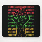 Schwarze Faust der BLM für Geeks Mousepad (Vorne)