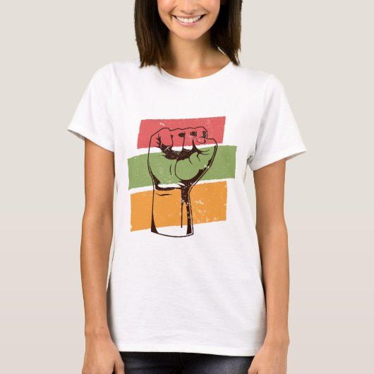 Schwarze Faust der BLM T-Shirt (Vorderseite)