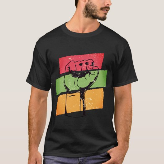 Schwarze Faust der BLM T-Shirt (Vorderseite)