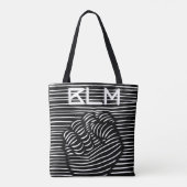 Schwarze Faust der BLM Tasche (Rückseite)