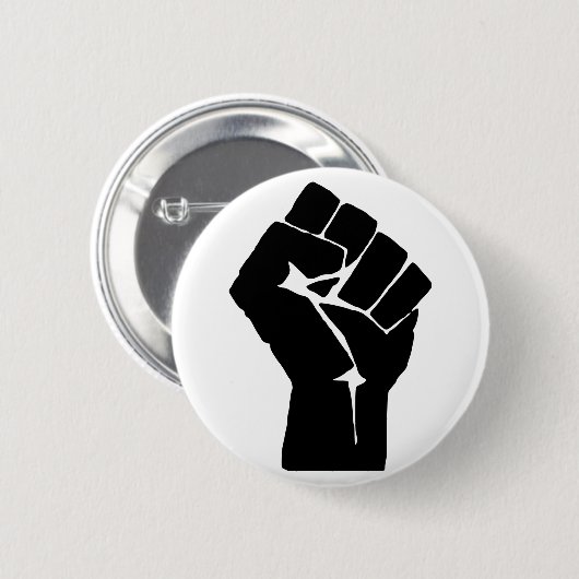 Schwarze Faust erhöht - Widerstand Button (Vorne & Hinten)