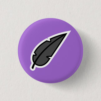 Schwarze Feder Button