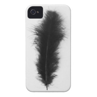 Schwarze Feder iPhone 4 Hüllen