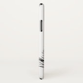 schwarze Feder mit fliegenden Vögeln Case-Mate iPhone Hülle (Hinten/Rechts)