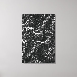 Schwarze Fels-surrealistische Natur-Faux-Stein-Tex Leinwanddruck