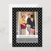 Schwarze Feste Sterne Foto Locarno Feiertagspostkarte (Vorne/Hinten)