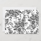 Schwarze fette Minimalistische Typografie FotoColl Save The Date (Rückseite)