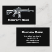 Schwarze Feuerwaffen Visitenkarte (Vorne/Hinten)