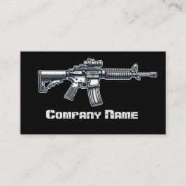 Schwarze Feuerwaffen Visitenkarte