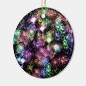 Schwarze Feuerwerke Keramik Ornament (Links)