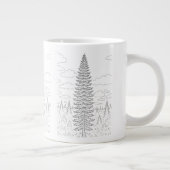 Schwarze Fichte - Picea mariana - einheimische Fär Jumbo-Tasse (Rechts)