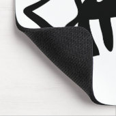 schwarze Fische Fishbones Mousepad (Ecke)