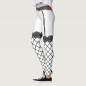 Schwarze Fishnet-Leggings Leggings (Links)